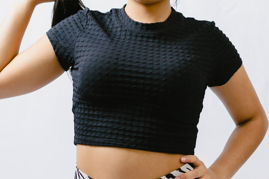 Textured Crop Top